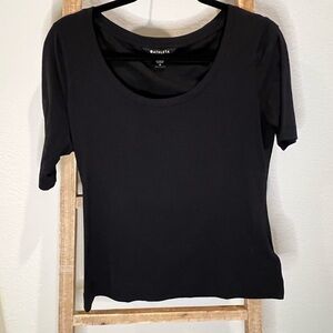 Athleta Black Short Sleeve Tee